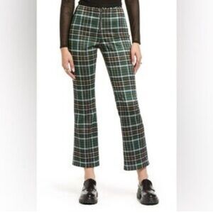 BP Plaid Pants in Green and Black